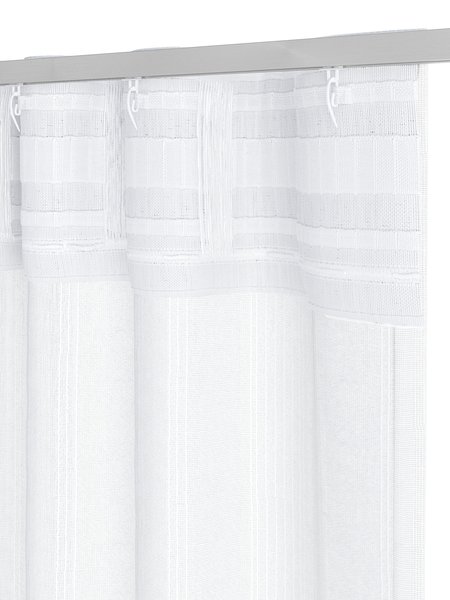 Cortina NELAUG 1x140x300 rayas blanco