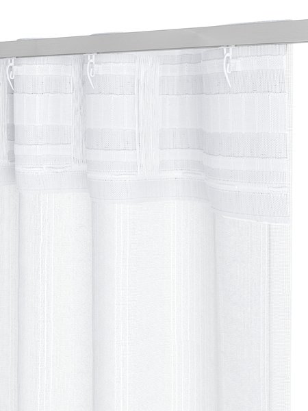 Rideau NELAUG 1x140x300 rayures blanc