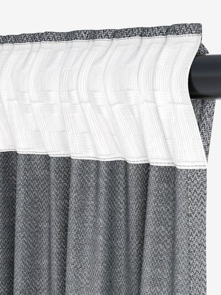 Curtain SAVALEN 1x140x245 chenille grey