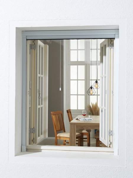 Zanzariera a rullo NYORD 130x160 cm per finestra bianco