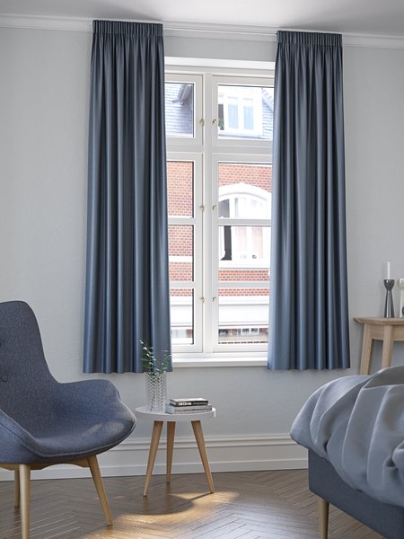 Dimout curtain AMUNGEN 1x140x175 blue