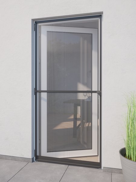 Zanzariera NYORD 100x210 cm per portafinestra grigio