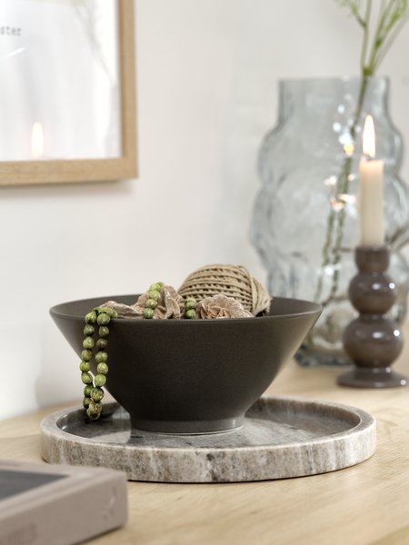 Decorative tray VALDEMAR D25cm marble