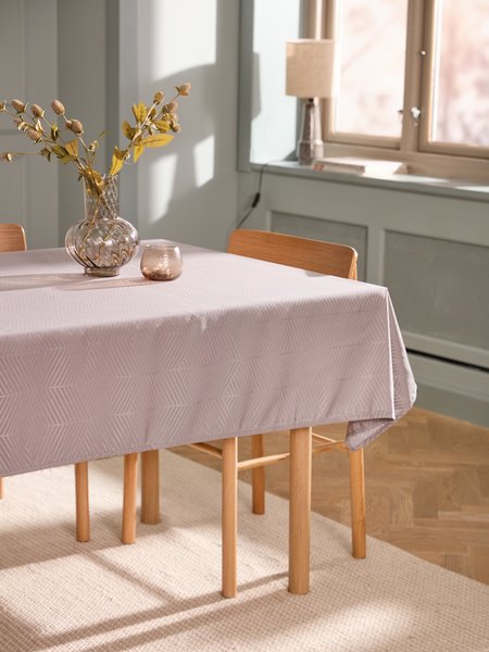 Tablecloth BLOMME 140x240 grey