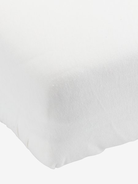 Jersey Fitted sheet JETTE BABY white