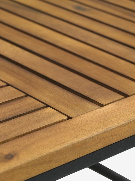 Mesa de centro de exterior UGILT A60xL90 madera dura