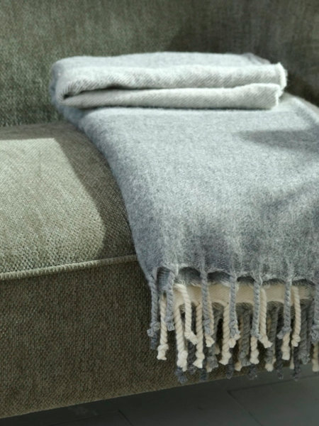 Coperta in lana LUNDKARSE 130x170 cm grigio/beige