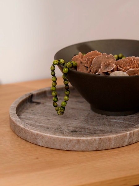 Decorative tray VALDEMAR D25cm marble