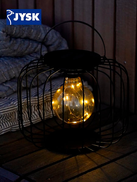 Lampe à piles GLENTE Ø24xH29cm noir