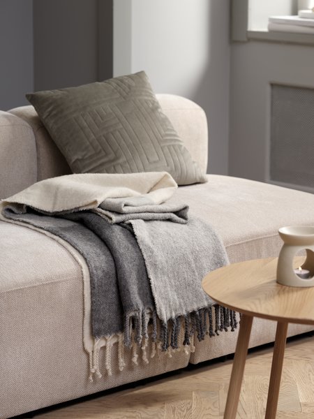 Coperta in lana LUNDKARSE 130x170 cm grigio/beige