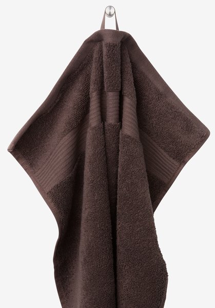 Hand towel KARLSTAD 50x100 dark brown KRONBORG