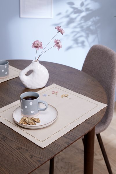 Placemat CIKORIE 33x42 naturel/groen