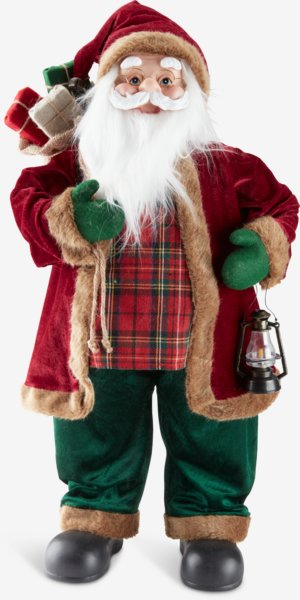 Santa Claus HORNSTEN W44xL25xH80cm with lantern