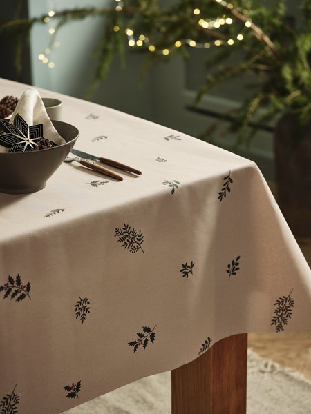 Coated tablecloth ROSENVARTS 140 beige