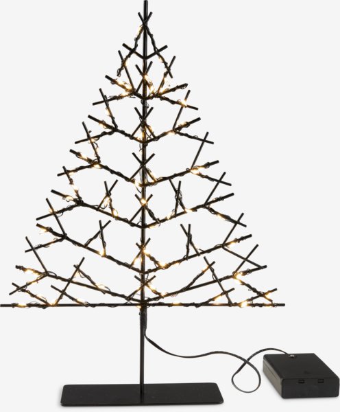 Albero con luci LED GILLING H33 cm con 70 LED e timer