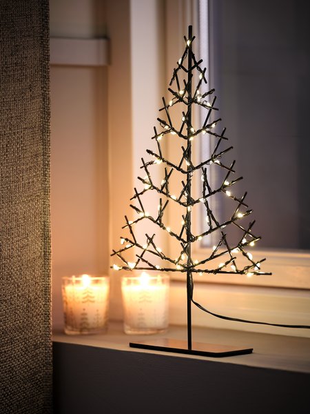 LED svietiaci strom GILLING Š6xD24xV33 cm 70 LED a časovač