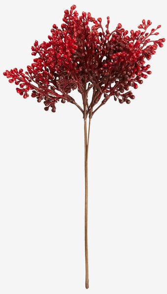 Fleur artificielle JUL H33cm rouge