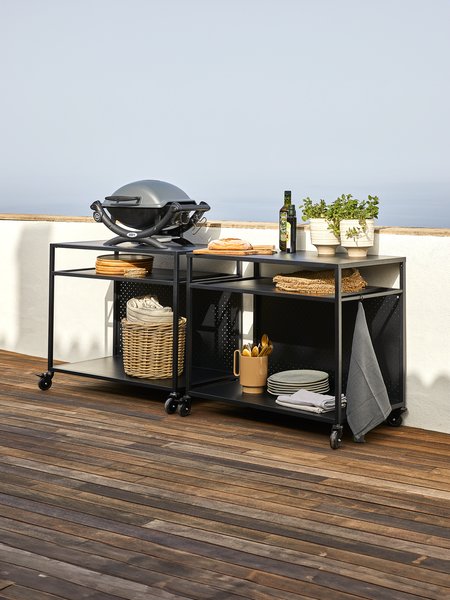 Grillbord INDSLEV B50xL90 svart