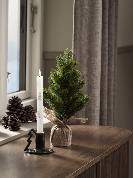 LED lys MERLINIT H25cm 2 stk/pk hvid og grøn