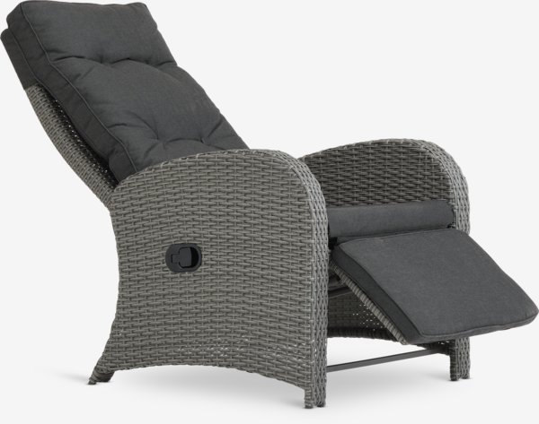 Poltrona lounge STORD L66xH102xP78 cm grigio