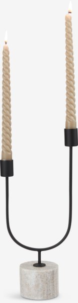 Свещник KURT Ш15xД7xВ33 см черен