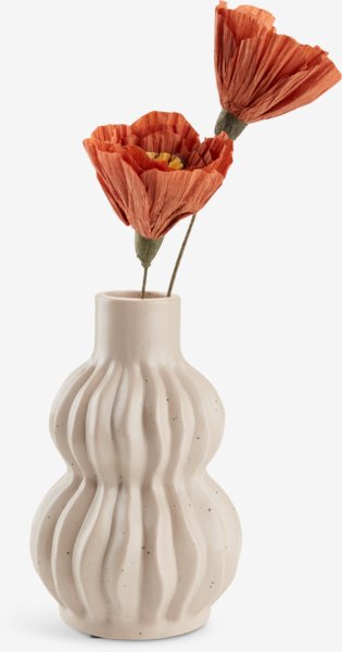 Vase THORE Ø12xH19cm sand