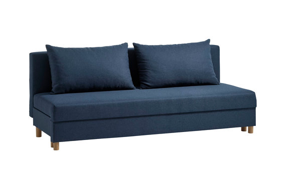 Canapé convertible NORSMINDE tissu bleu