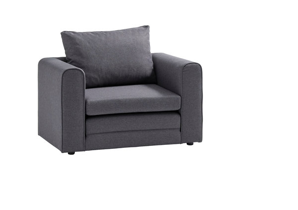Chair bed SKILLEBEKK dark grey fabric