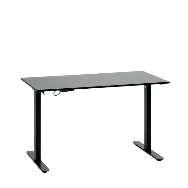 Höhenverstellbarer Schreibtisch SVANEKE 60x120 schwarz