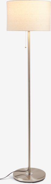 Lampadaire KRISTOF H145cm acier brossé