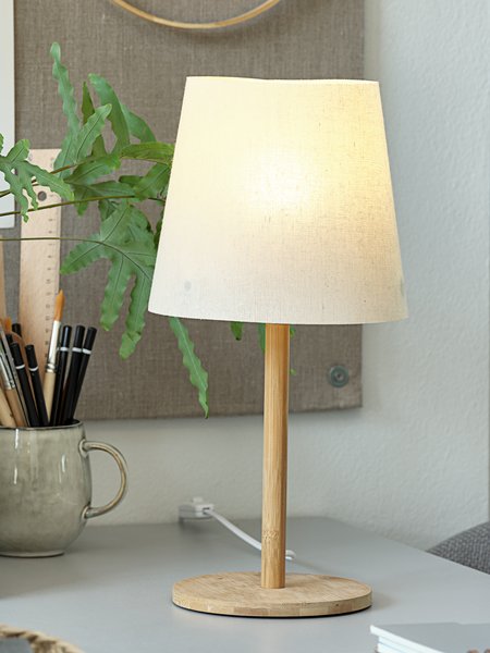 Stolna lampa JULIUS Ø19xV39cm natur