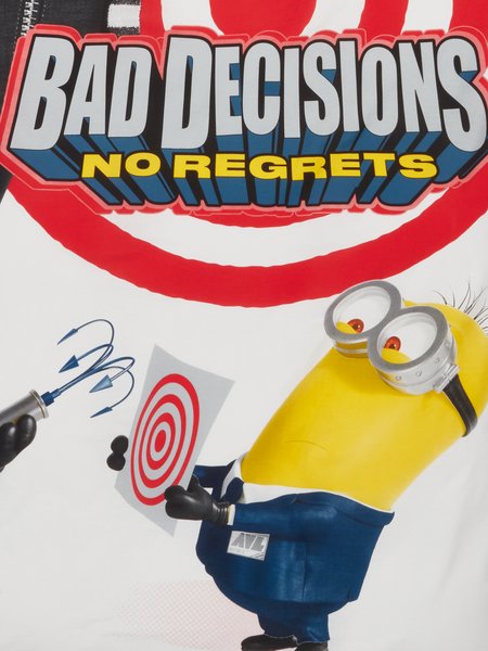 Sengesett MINIONS 140x200cm hvit