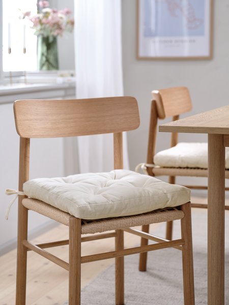 Seat pad HVITLYNG 40x40x4 natural