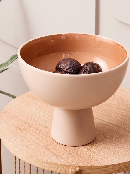 Bowl CHRIS D21xH16cm beige/terracotta