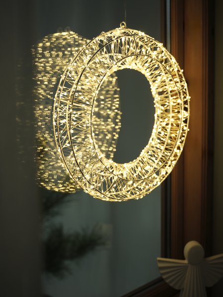 Weihnachtskranz Outdoor SKRIFTSTEN Ø36cm m/LED und Timer