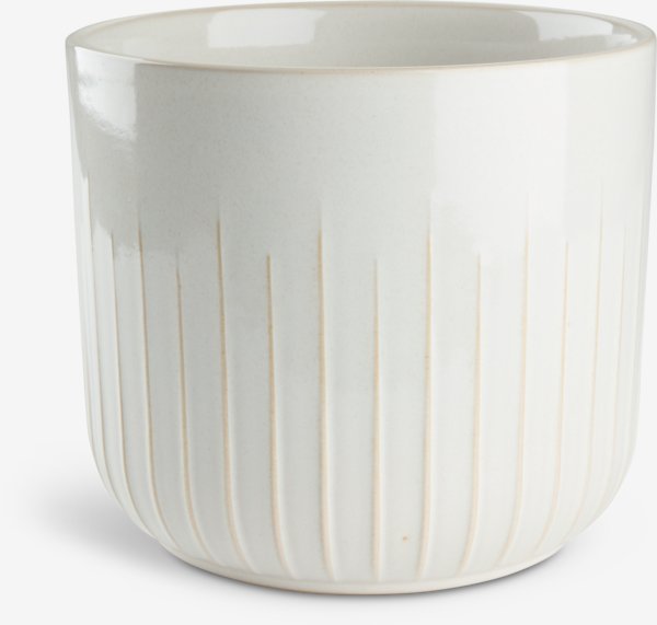 Vaso per piante KNUDSEN Ø20xH18 cm bianco