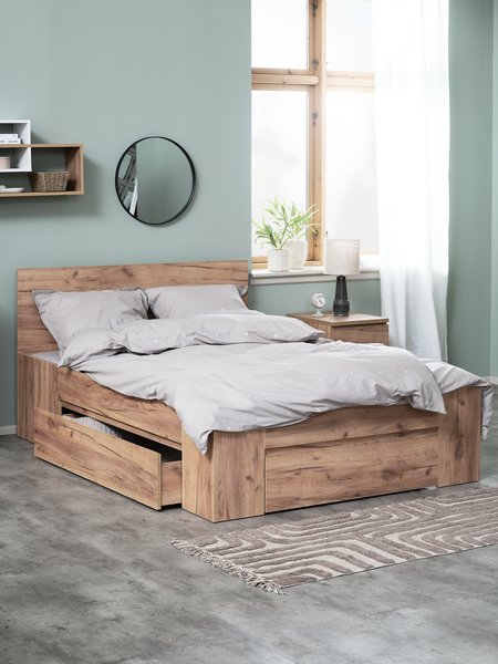 Bedframe LIMFJORDEN 180x200 naturel eiken kleur