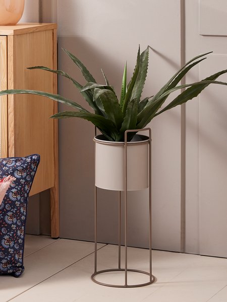 Plant pot OLAFUR D20xH50cm grey