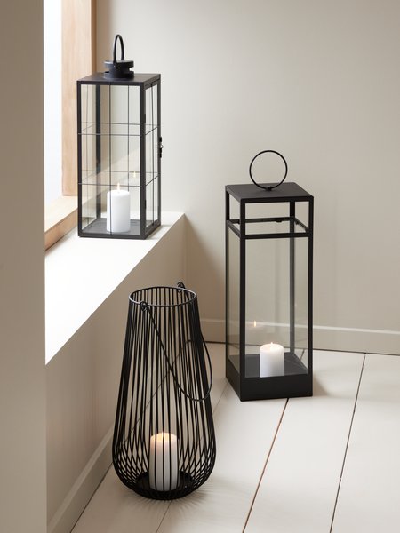 Lantern MELIAS D23xH46cm black