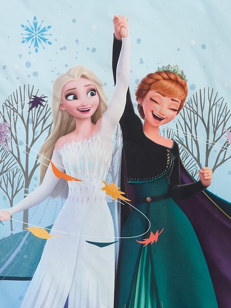 Completo copripiumino FROZEN 155x220 cm celeste