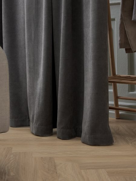 Curtain SAVALEN 1x140x245 chenille grey