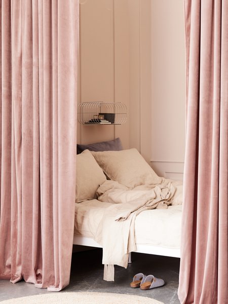 Curtain AUSTRA 1x140x300 velvet rose