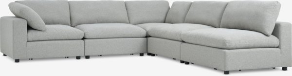 Modular sofa LUNDBY open end sand fabric