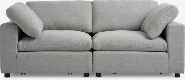 Modular sofa LUNDBY 2 seater sand fabric