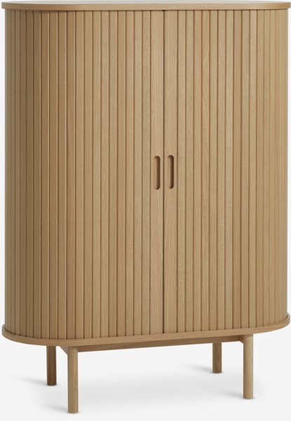 Kast LYNGVIG 90 cm 2 tambour deuren naturel eiken