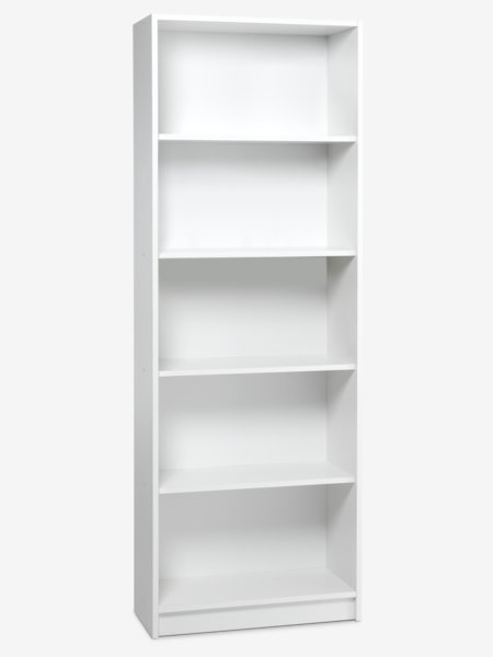 Bookcase HORSENS 5 shelves white