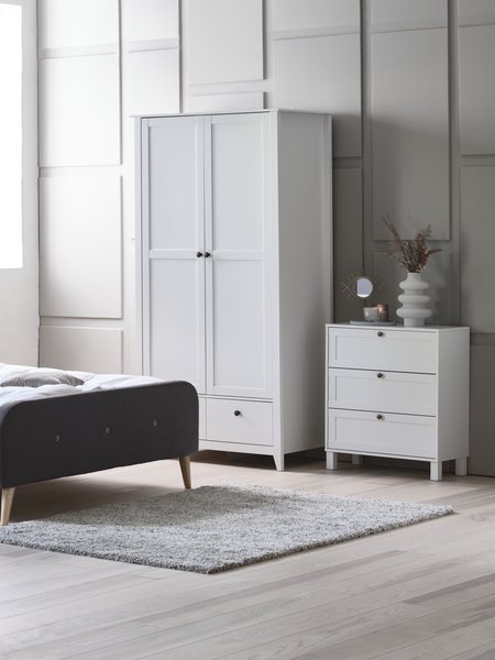 Armoire SKALS 3 tiroirs blanc