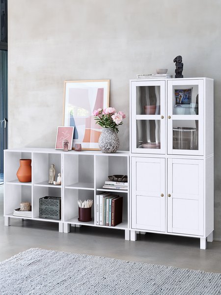 Display cabinet SKALS 2 doors white