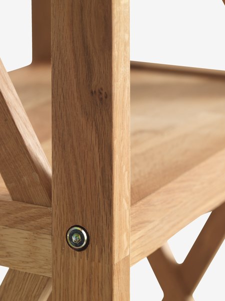 Étagère JANNERUP 6 tablettes étroites coloris chêne