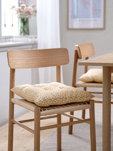 Seat pad SELJE 40x40x8 latte/petrol